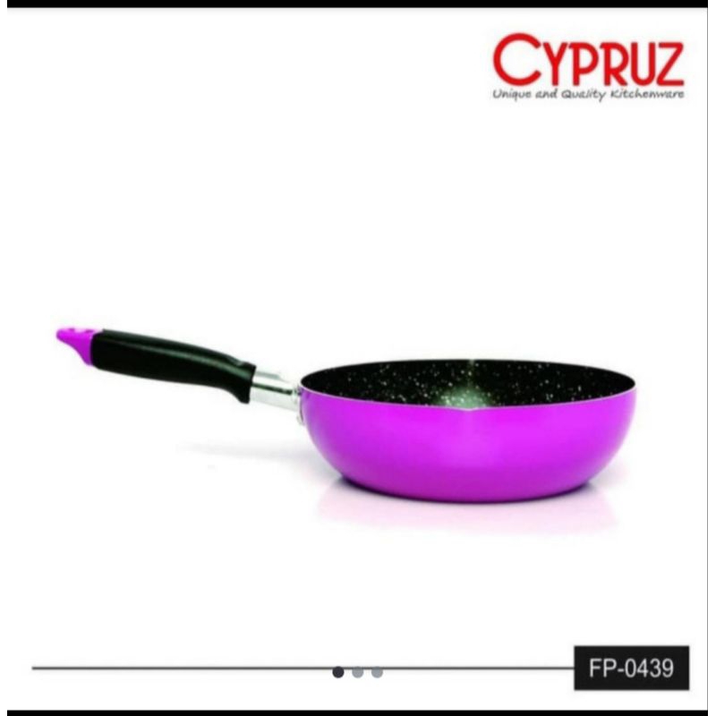 Wajan Fry Wok Warna Marble 20 Cm Pink FP-0439