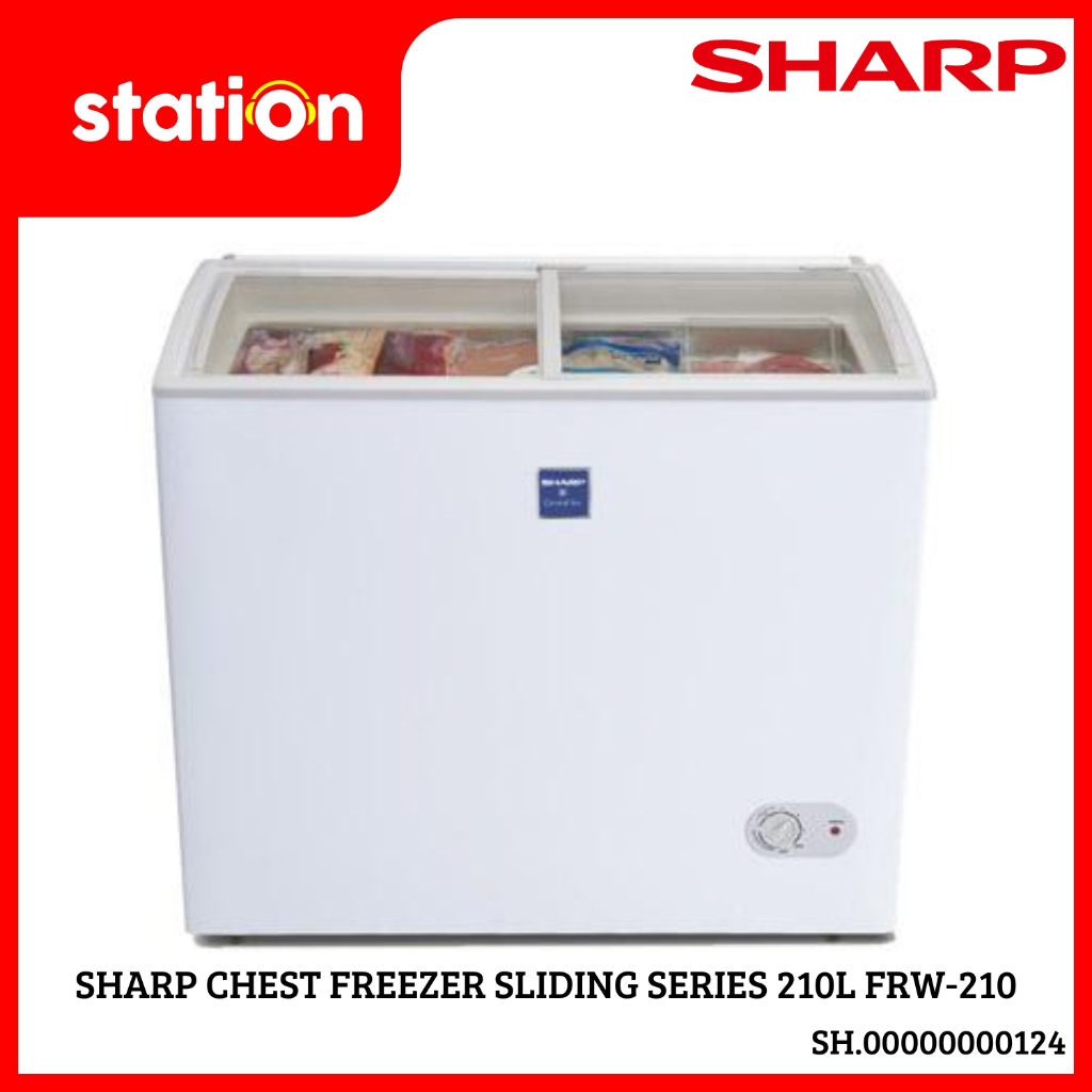 SHARP CHEST FREEZER SLIDING SERIES 210L FRW-210