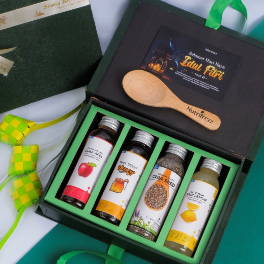 

Nutrifrezz Paket Diet Hampers Idul Fitri 4in1 Premium 2025