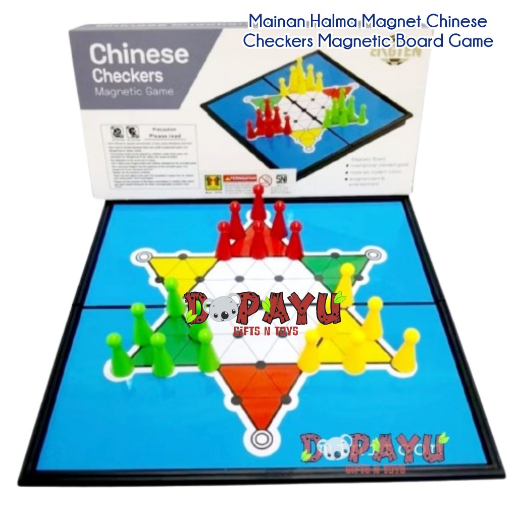 Mainan Halma Magnet CHINESE CHECKERS BC1051 Magnetic Board Game