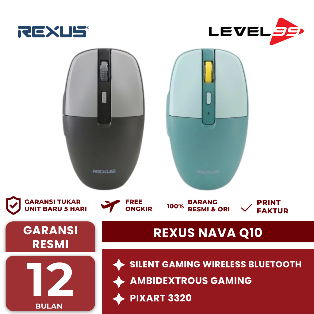 Rexus Nava Q10 Bluetooth Wireless Gaming Mouse