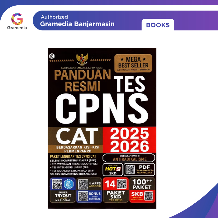 Gramedia Banjarmasin - Panduan Resmi Tes CPNS CAT 2025/2026