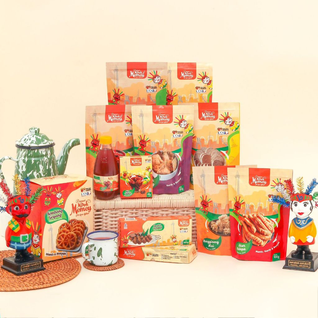 

RB Paket Hampers Dapoer Mpok Memey / Paket Hampers Makanan Khas Betawi / Paket Hampers Snack