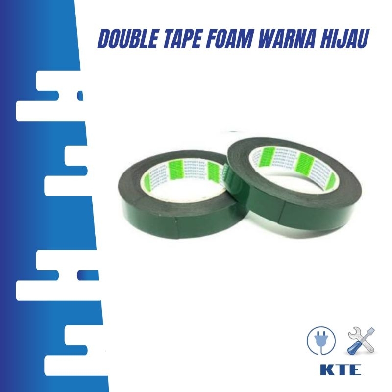 

Double tape hijau lem dua sisi