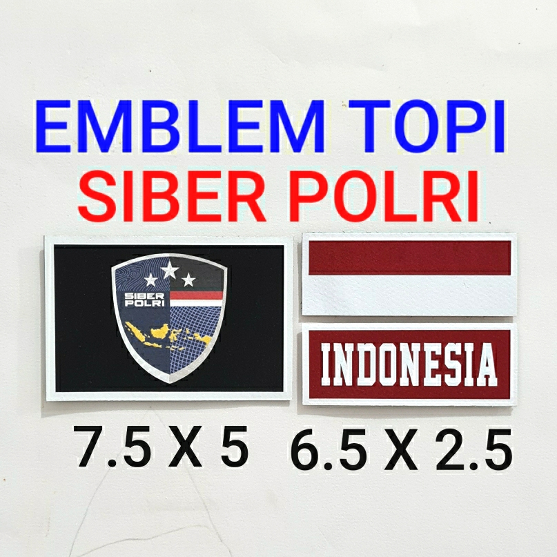 Patch Emblem Logo Siber Inspektorat Resmob Reserse Jatanras Untuk Topi Model Tactical PDL Velkro