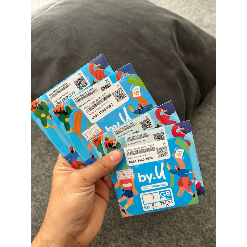 KARTU PERDANA BY.U KUOTA 7GB MASA AKTIF SELAMANYA