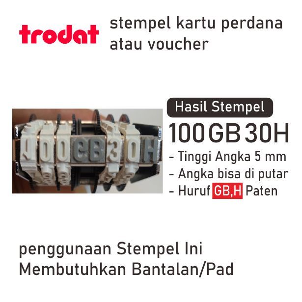 

Stempel Trodat/stempel kartu perdana/voucher