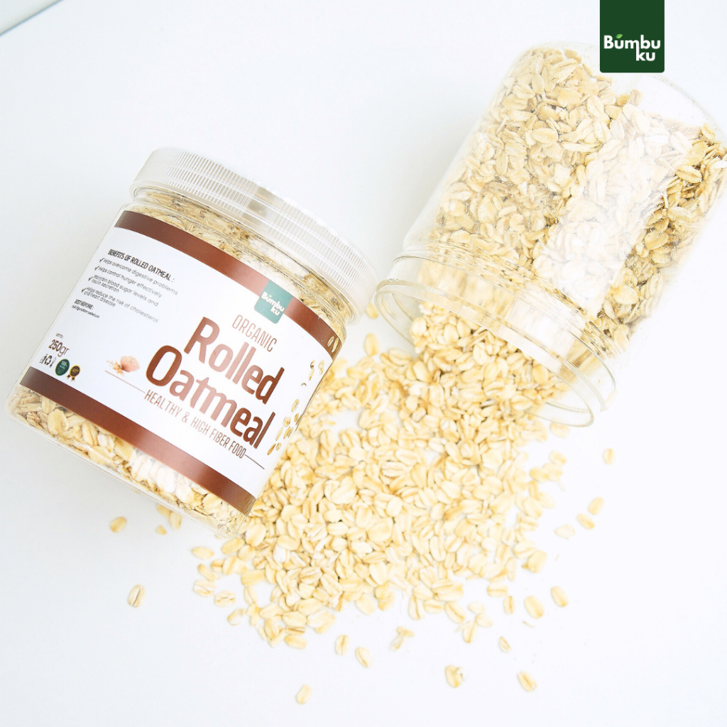 

Forcysn Rolled Oat Organic Premium Natural Gandum Utuh / Gandum Kasar / T Oat Sereal Sarapan 250Gr