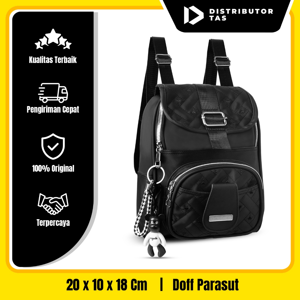 GOLDIES Tas Ransel Fasion Wanita Multifungsi Tas Fasion Wanita Korea - Distributor Tas