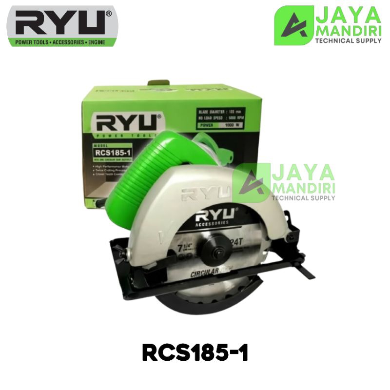 Circular saw mesin cirkel pemotong kayu RYU RCS185-1