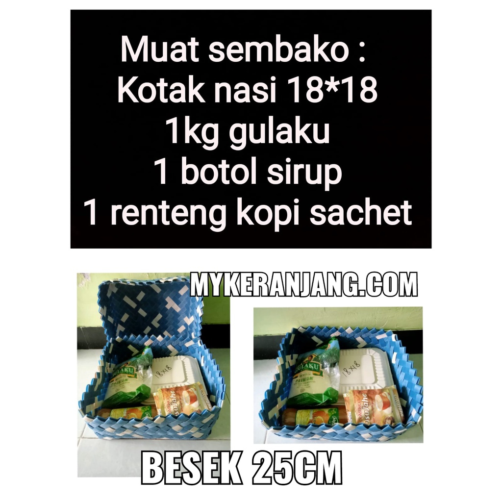 

Besek Plastik Besek Warna Besek Nasi 25cm