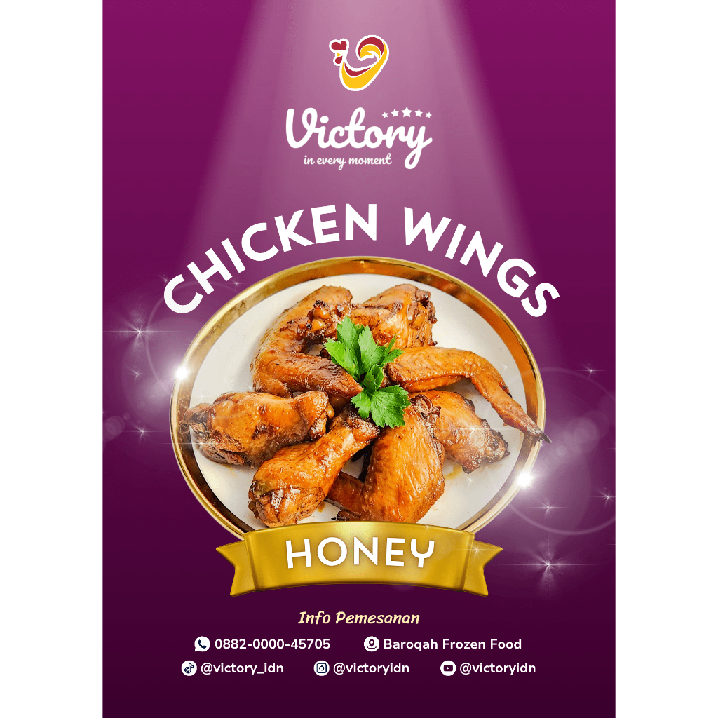 

Honey Chicken Wings 450gr