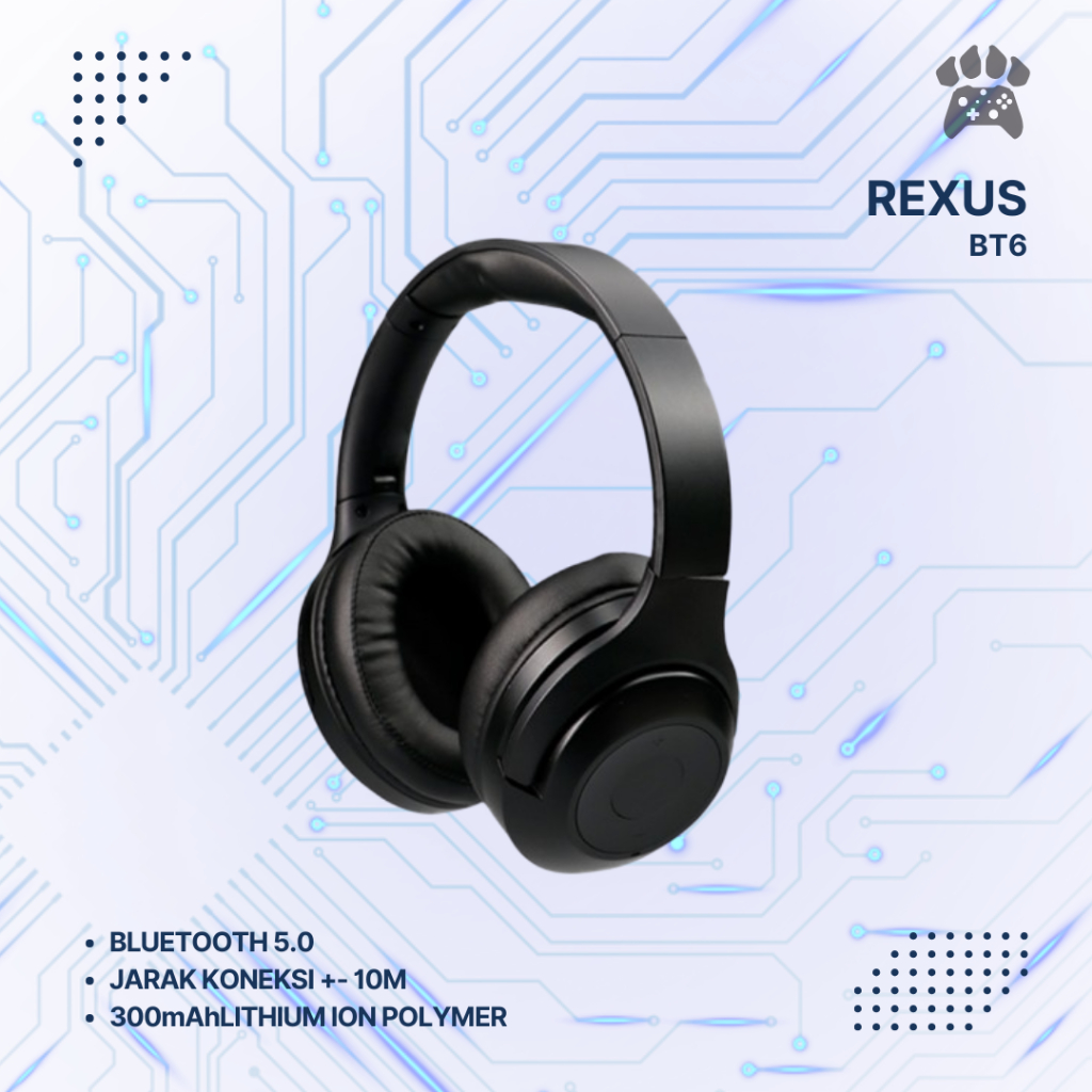 Headset Bluetooth Rexus BT6 PRO
