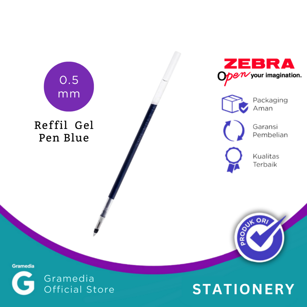 

Zebra Sarasa - Refill Jf Fine 0.5 mm Biru