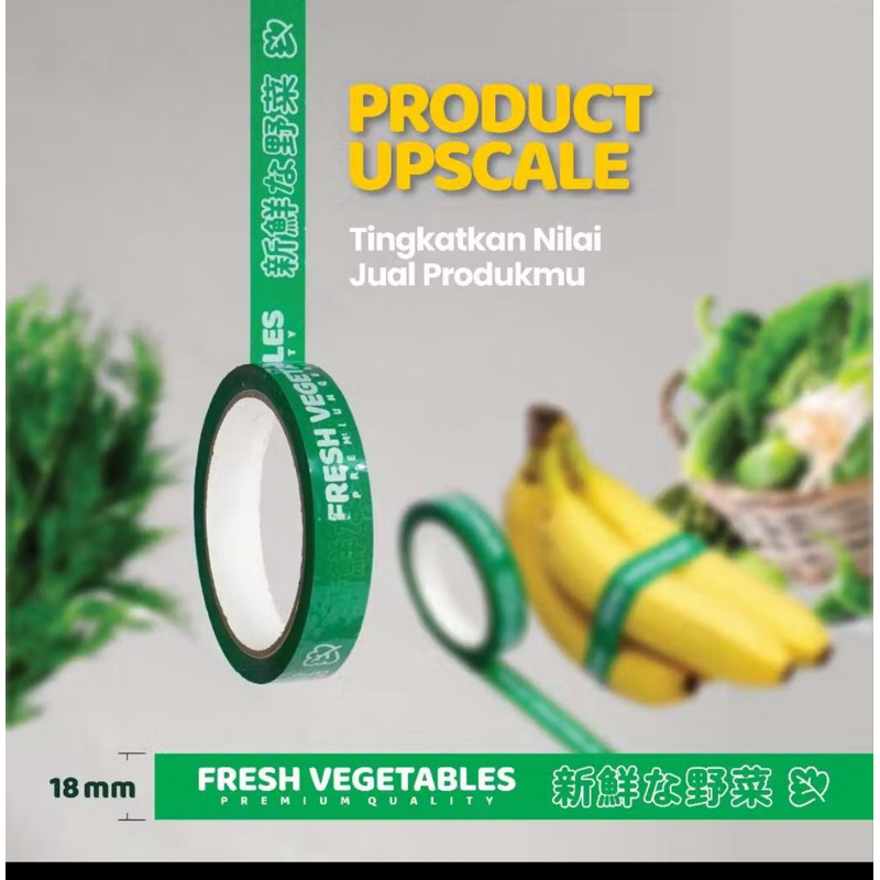 

solatip buah tape fresh vegetable supermarket lakban buah dan sayur 24 pcs