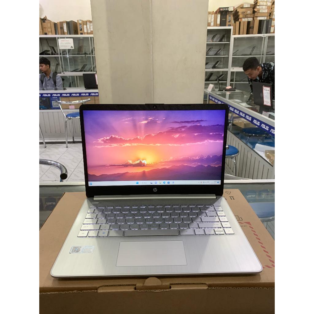 LAPTOP HP 14s-DQ0510TU celeron N4120 RAM 4GB/SSD 256GB WIN 11 LAYAR 14"FHD NEW