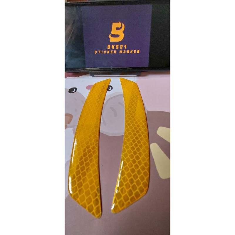 Stiker dummy side marker reflektor