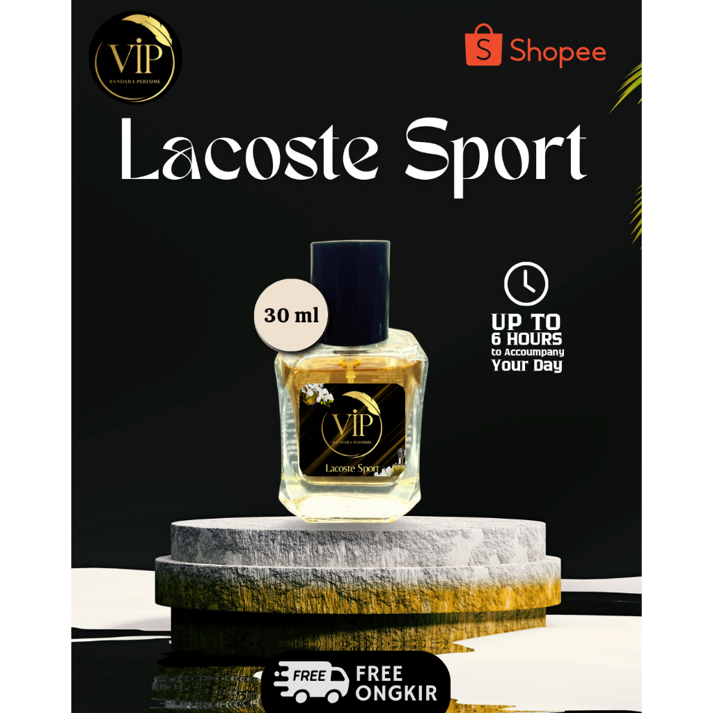 LACOSTE SPORT 30ml - PARFUME BIBIT I VIP Bandara Parfume I Parfum Pria Minyak Wangi