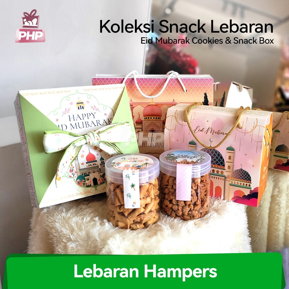 

#PHP Hampers Snack & Kue Kering Cookies Set Idul Fitri / Eid Mubarak Lebaran Series with Gift Box