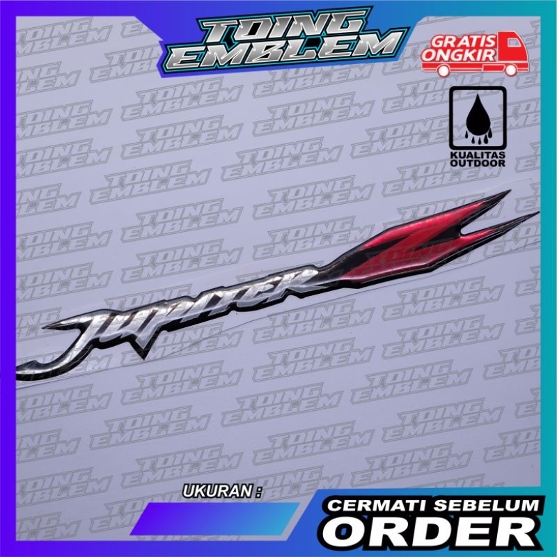 emblem Yamaha Jupiter Z/ emblem Timbul jupiter/emblem timbul Titanium Jupiter z/stiker logo Jupiter 