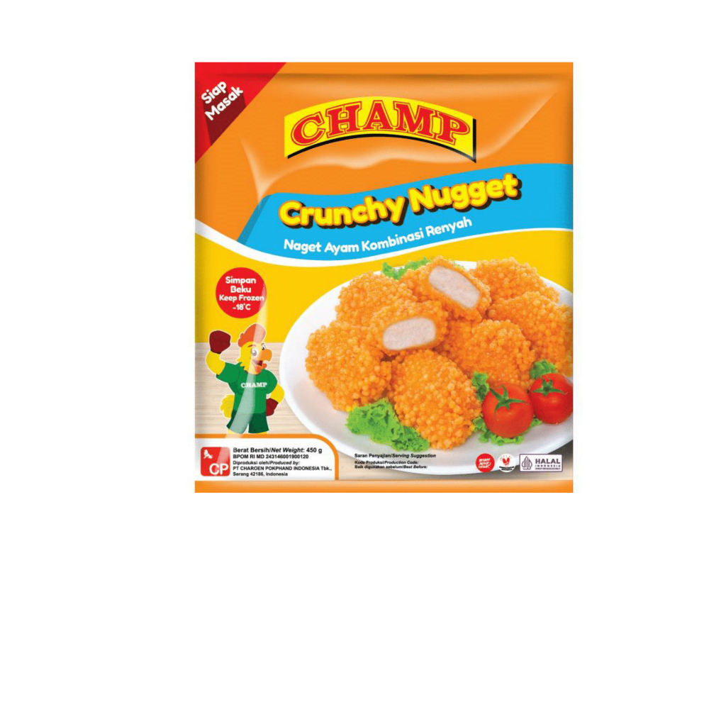 

Champ Crunchy Nuget 450gr - Delicious Chicken Treats