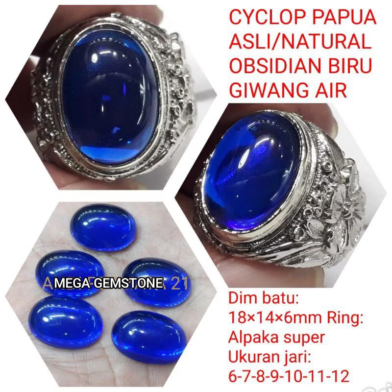 CINCIN BATU CYCLOPS PAPUA CRYSTAL QUALITY