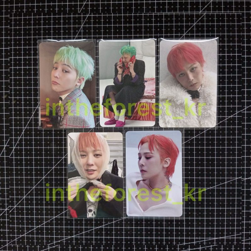 OFFICIAL PHOTOCARD GD G-DRAGON UBERMENSCH PC POB BENEFIT APPLEMUSIC