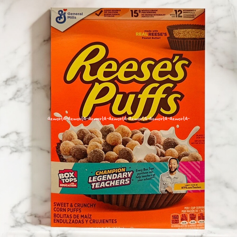 

Reese's Puffs 326gr Sweet And Crunchy Corn Puffs General Mills Sereal Manis Bulat Kecil Reeses Reese Rese's Puf Cereal