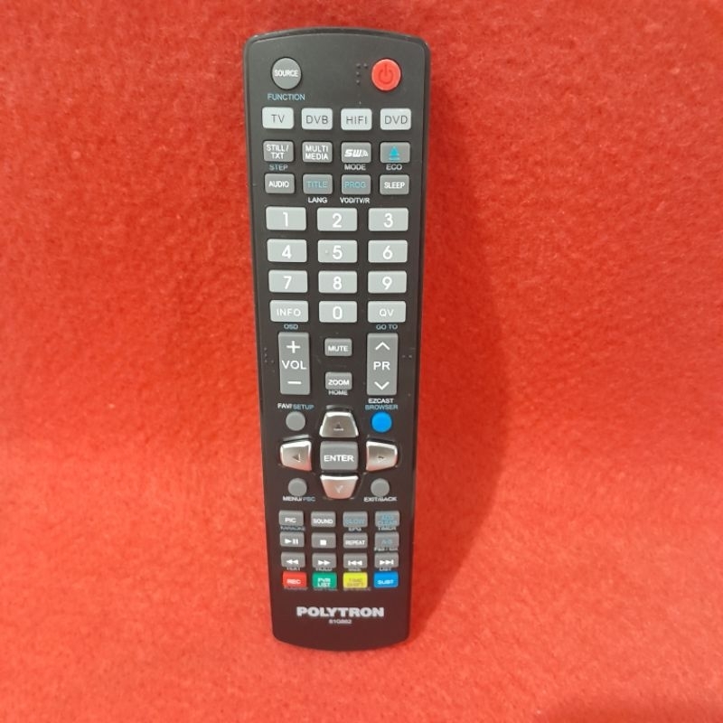 Remote DVD Home Theater POLYTRON Original Asli . 81G862 .