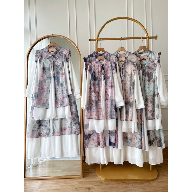 CANDY LADY Darina Sarimbit Maxi / Gamis Ibu dan Anak Terbaru / Baju Lebaran 2025