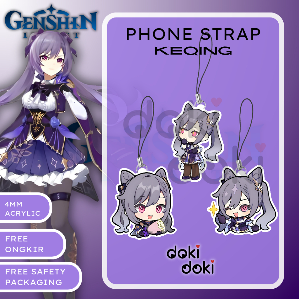 PHONE STRAP KEQING GENSHIN IMPACT