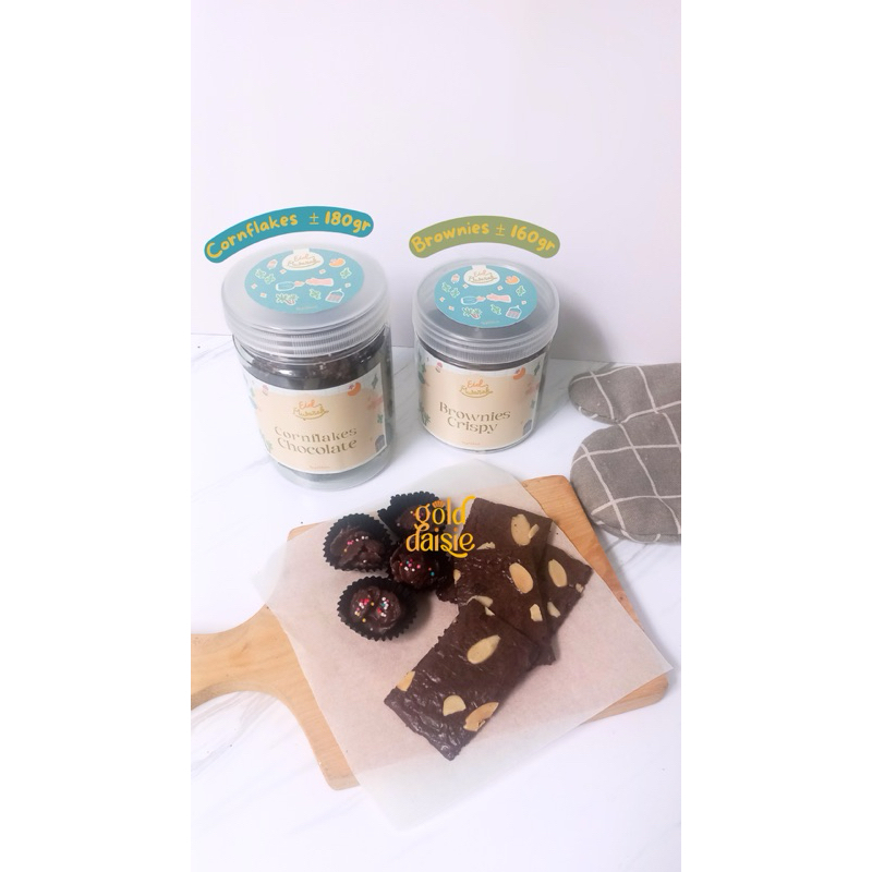 

kue kering | hampers lebaran | brownies crispy | cornflakes chocolate