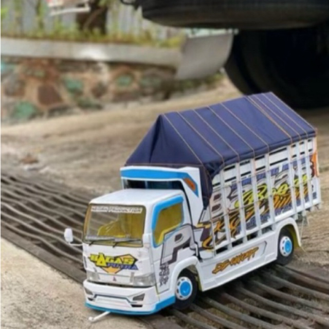(PROMO)MINIATUR TRUK OLENG JUMBO 42 Cm MINIATUR TRUK OLENG BESAR UKURAN JUMBO LAMPU TERPAL
