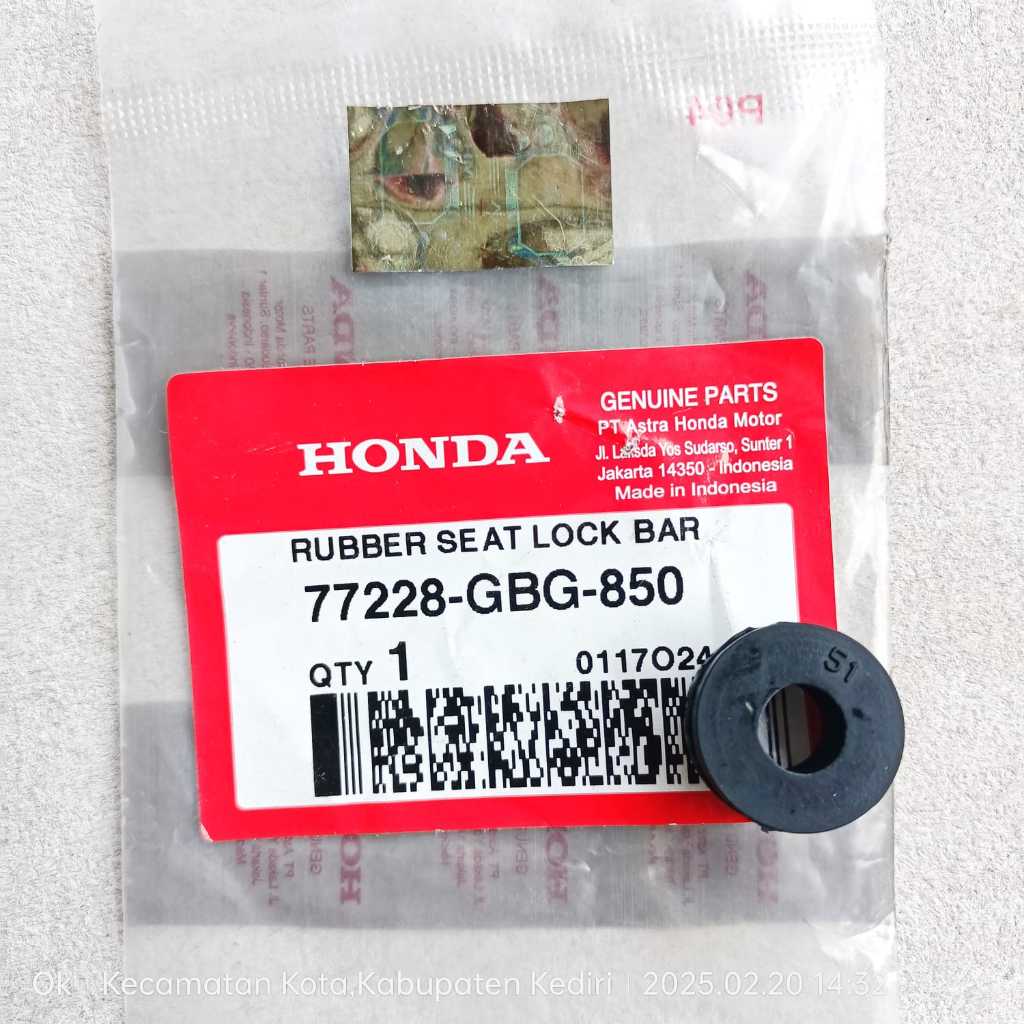 Grommet-Rubber Seat Lock - Karet Kunci Jok GL100-GL125 Astrea Star-Prima Grand-Impressa-Legenda Ori 