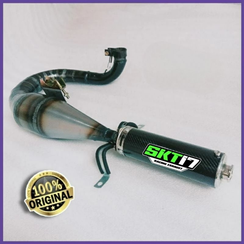 pipa knalpot vespa buang kiri big carbon 3 inc vespa px Sprint crispy sound