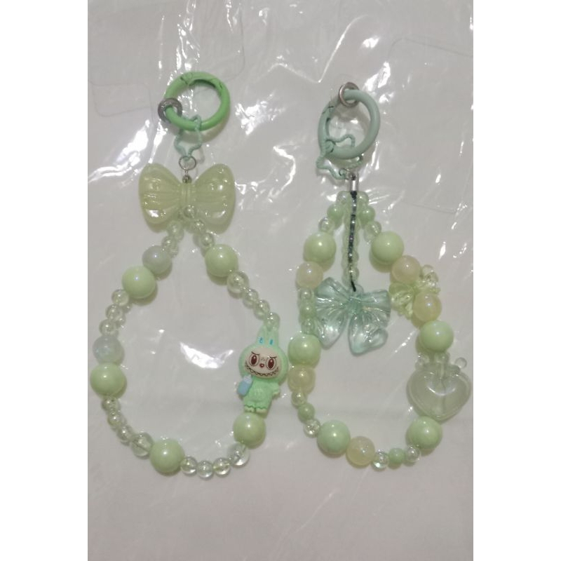 ganci hp premium free mika gantungan hp warna hijau