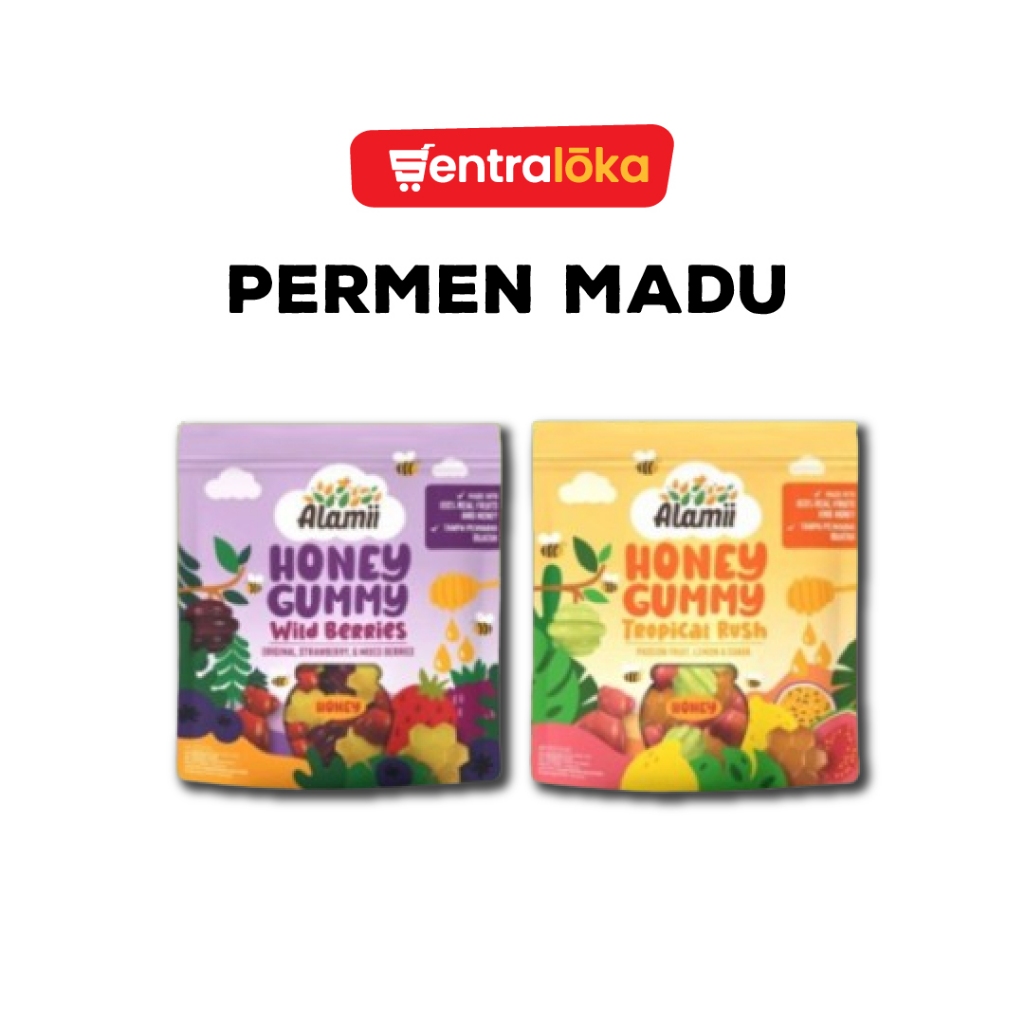 

Alamii - Honey Gummy / Permen Madu Tropical Rush & Wild Berries 40gr
