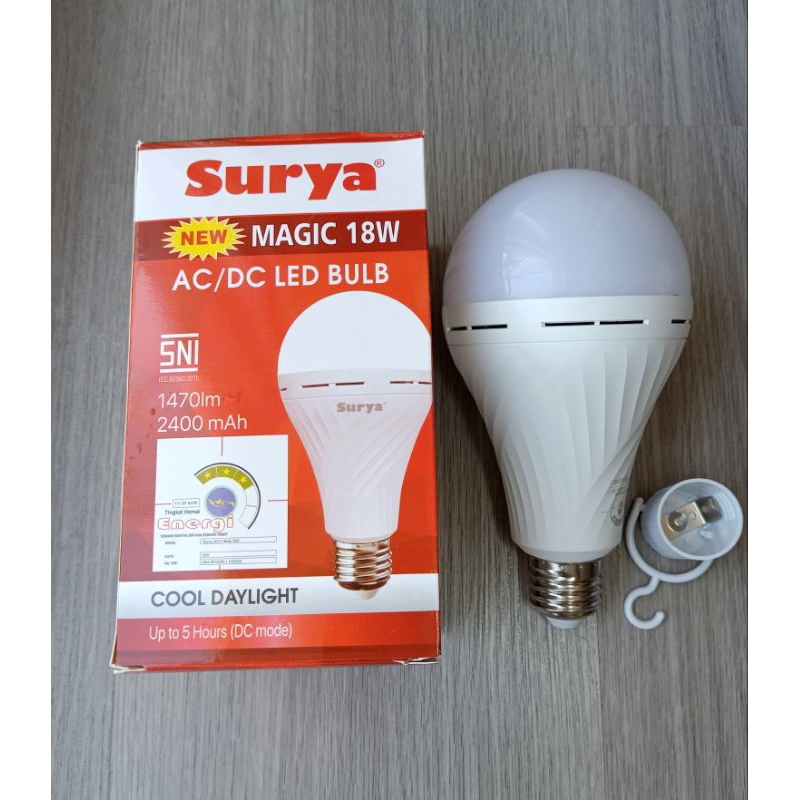 Lampu Emergency LED Surya NEW Magic Sentuh ajaib ACDC 18 Watt