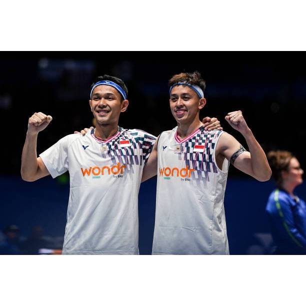 Jersey Badminton T-50002 By Fajar Alfian dan Muhammad Rian Ardianto, All England 2025 China T-shirt,