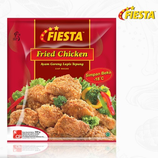 

Fiesta Fried Chicken Ayam Goreng Lapis Tepung Frozen Siap Masak 400gr