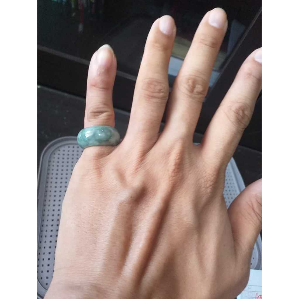 Cincin Giok Burma Tipe A - Natural / Asli