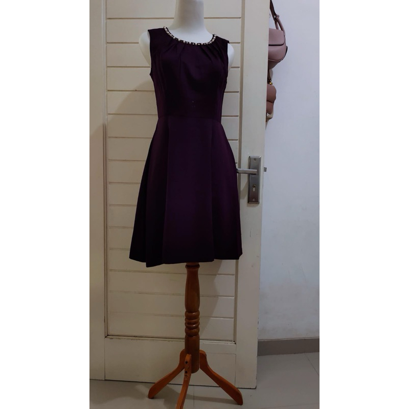 Dress Merah Maroon
