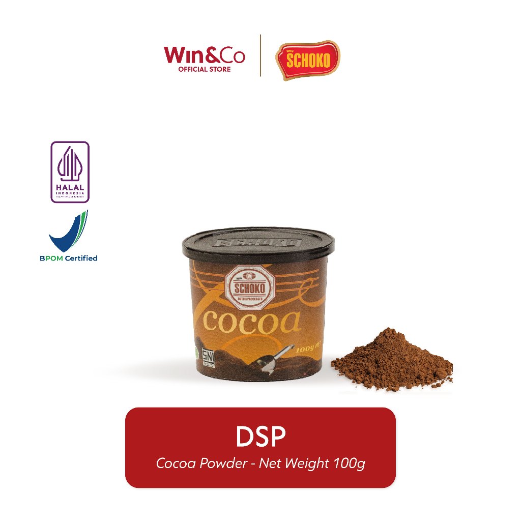 

SCHOKO DSP Cocoa Powder / Cokelat Bubuk High Fat 22/24 - 100g