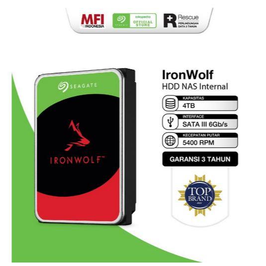 Hardisk SEAGATE Ironwolf 4TB HDD NAS 4TB 3,5" Harddisk HD HDD 4TB ORI