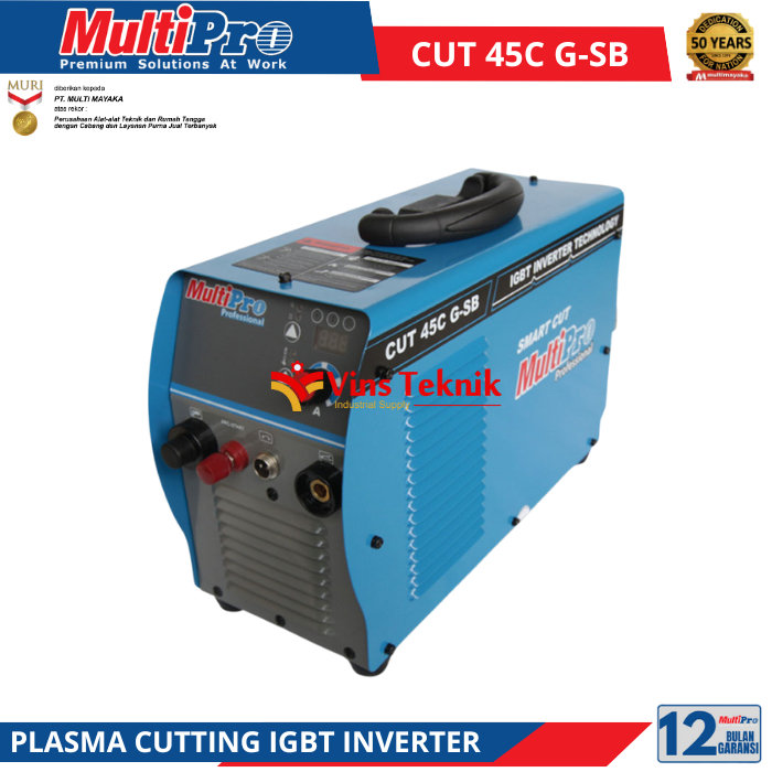 MESIN PLASMA CUTTING INVERTER 45A MULTIPRO CUT 45C G-SB (Smart Series)