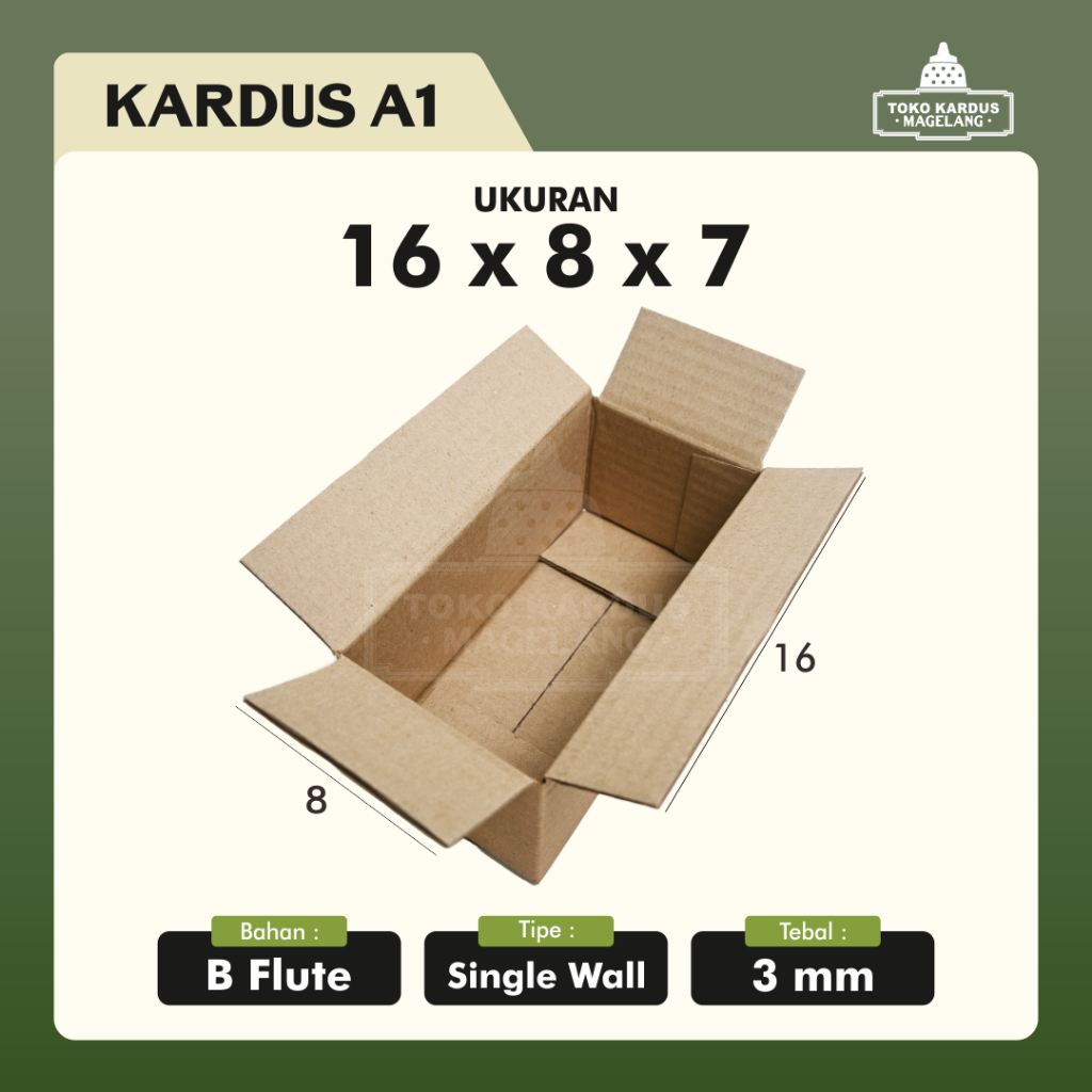 

Master Box | Kardus Box Packing | Kardus Kemasan | Dus Kecil uk 16 x 8 x 7 cm - Tokokardusmgl