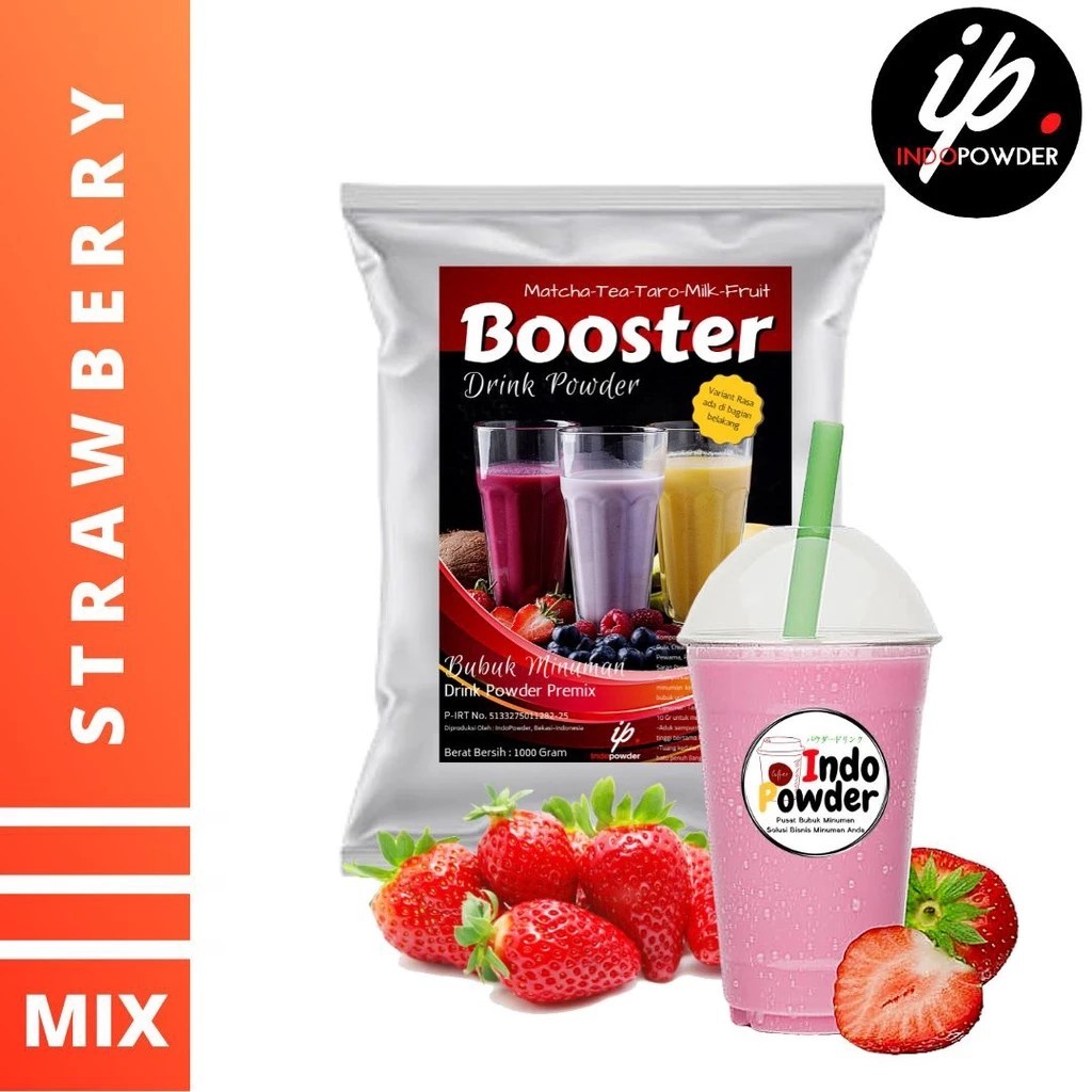 

INDOPOWDER | REG BUBUK MINUMAN STRAWBERRY 1KG | BUBUK STARWBERRY INDOPOWDER