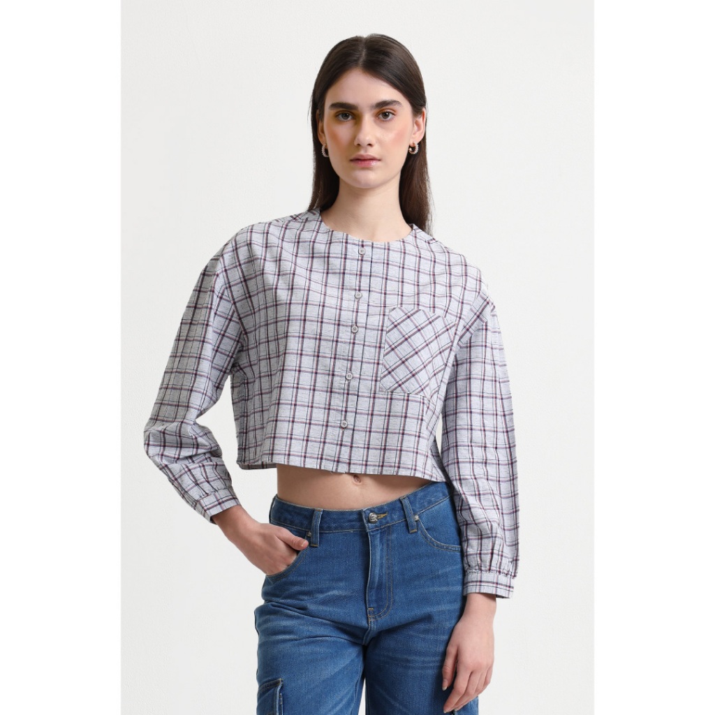 Emba Ladies - Fuchsia Kemeja Wanita Lengan Panjang Collection