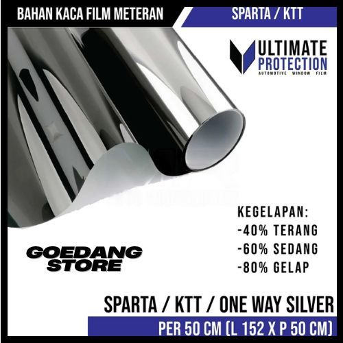 Kaca Film Mobil Sparta / Stiker Kaca Film Jendela Rumah One Way Cermin / KTT / Meteran Termurah