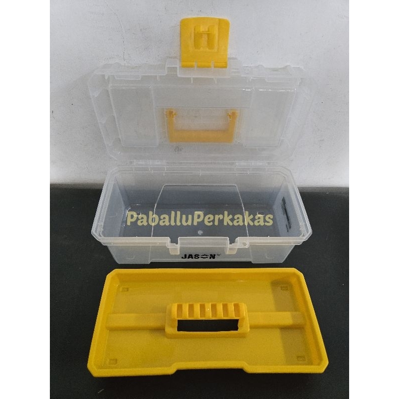 Jason Tool Box Transparan 12" 15" / ToolBox Tempat Simpan Barang Perkakas